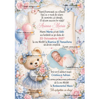 Invitatie la botez fetita 