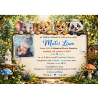 Invitatie electronică la botez cu animale