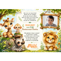 Invitatie digitala cu animale