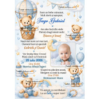 Invitatie la botez cu ursuleti