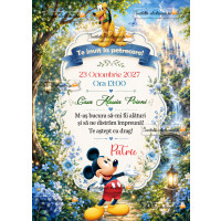 Invitatie cu Mickey Mouse