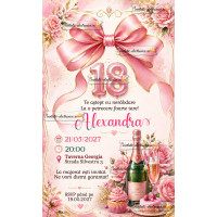 Invitatie majorat fata