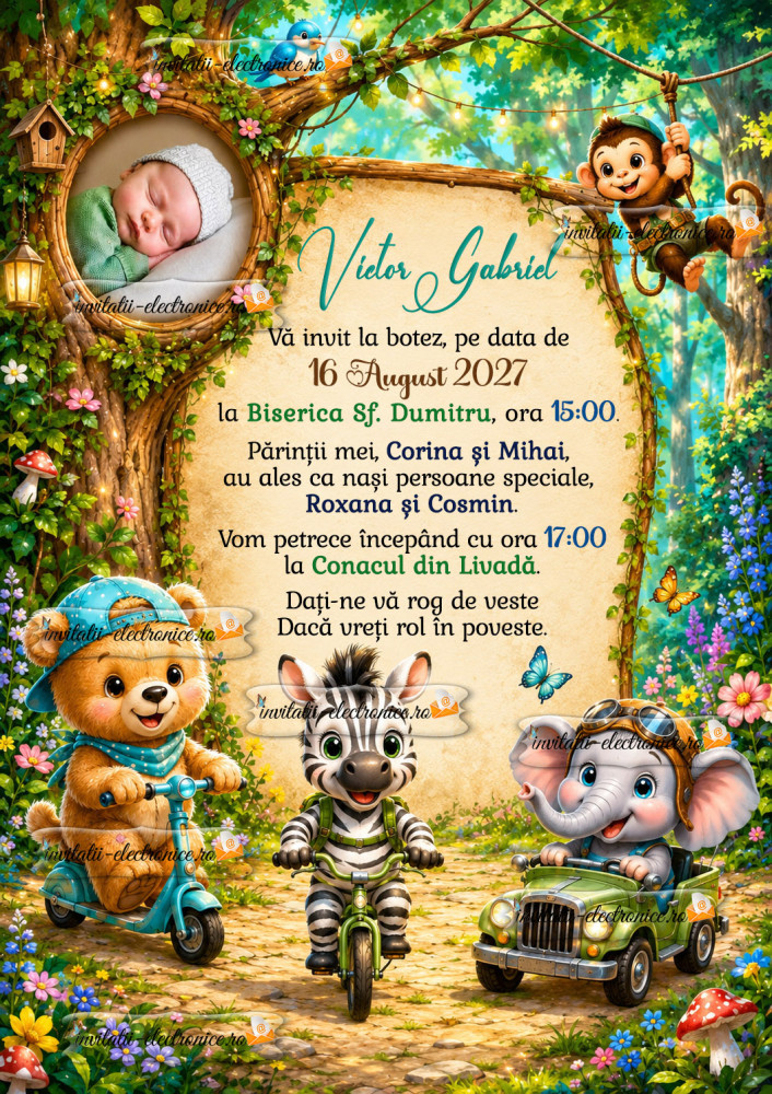 Invitatie cu animale