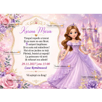 Invitatie la petrecere cu printesa Sofia
