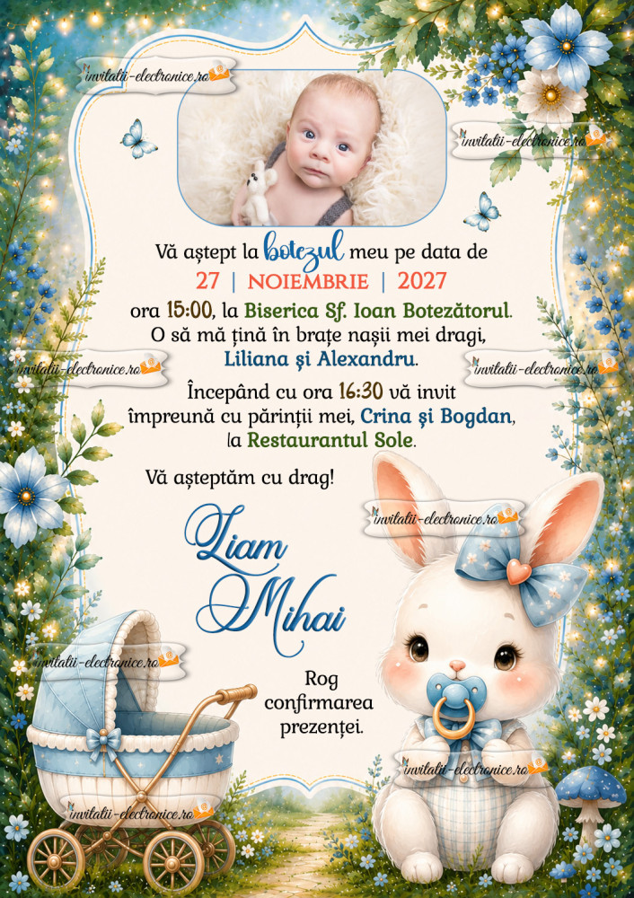 Invitatie cu iepuras