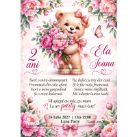 Invitatie aniversare fetita