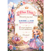 Invitatie printesa 