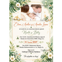 Invitatie nunta si botez 2 in 1