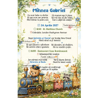 Invitatie la botez cu trenulet