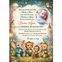 Invitatie la botez baiat