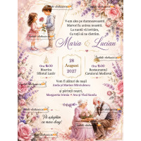 Invitatie de nunta emotionanta