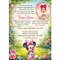 Invitatie la botez cu Minnie