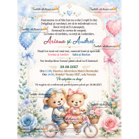 Invitatie electronica pentru gemeni
