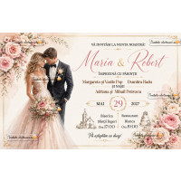 Invitatie la nunta cu miri