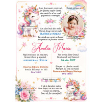 Invitatie cu unicorni 