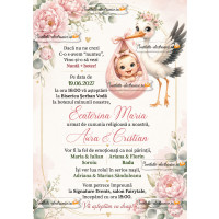 Invitatie la nunta si botez 2 in 1