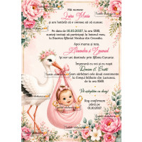 Invitatie nunta + botez 2 in 1