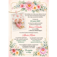 Invitatie la nunta si botez 2 in 1