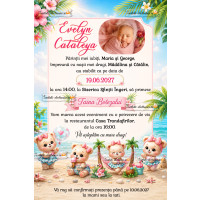 Invitatie digitala botez fetita