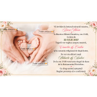 Invitatie la nunta si botez 2 in 1