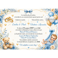 Invitatie electronica la nunta si botez baietel