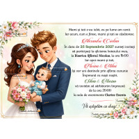 Invitatie nunta si botez baiat