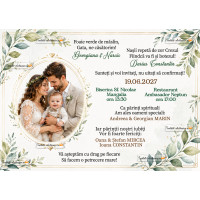 Invitatie la nunta + botez 2 in 1