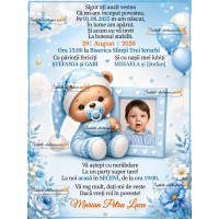 Invitatie la botez baietel