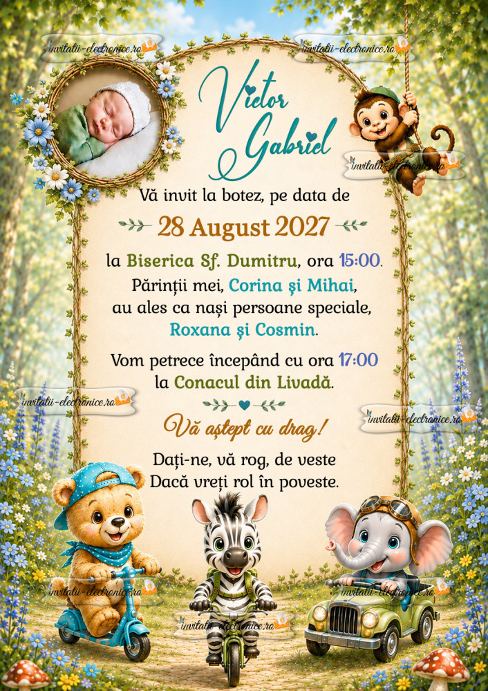 Invitatie cu animale