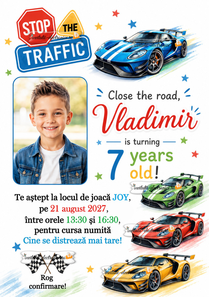 Invitatie cu masini