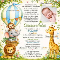 Invitatii electronice de botez de trimis online
