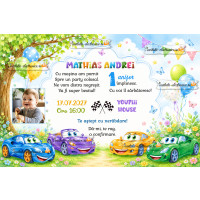 Invitatii cu masini