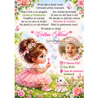 Invitatie la petrecere fetita