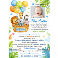 Invitatie la botez cu animale