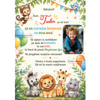 Invitatie aniversare baietel