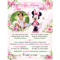 Invitatie electronica cu Minnie Mouse
