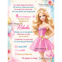 Invitatie cu Barbie