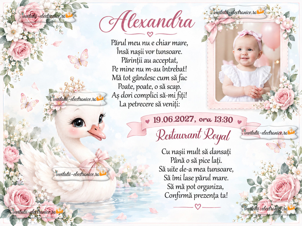 Invitatie aniversare fetita