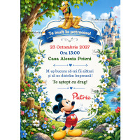 Invitatie cu Mickey Mouse