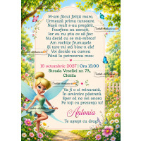 Invitatie digitala cu Tinker Bell