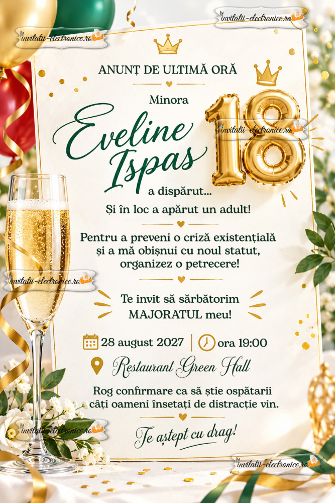 Invitatie majorat