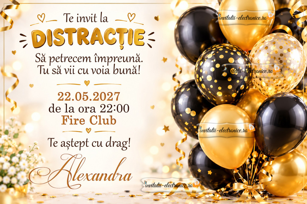 Invitatie la petrecere adulti