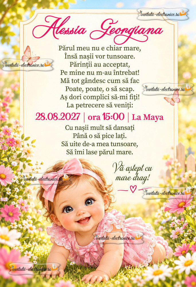 Invitatie fetita
