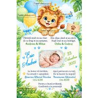Invitatie la botez cu leu