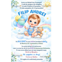 Invitatie la botez baietel