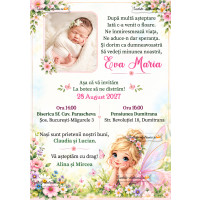 Invitatie de botez fetita