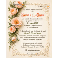 Invitatie de nunta simpla si frumoasa
