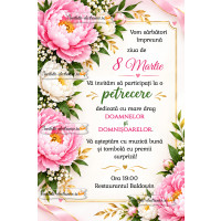 Invitatie la petrecerea de 8 Martie