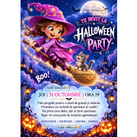 Invitatie petrecere Halloween