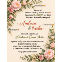 Invitatie la cununie sau nunta